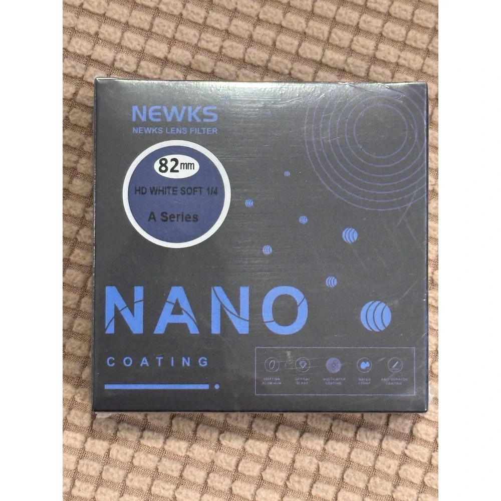 NEWKS 82mm Soft White Diffusion 1/4‎ Filter Mist Dreamy Cinematic Effect Filter